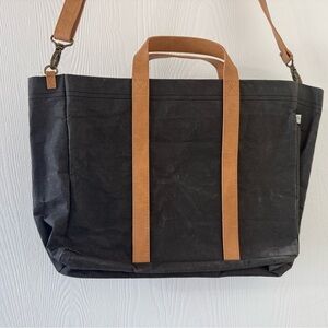 Black and Tan Magnolia Home Tote Bag